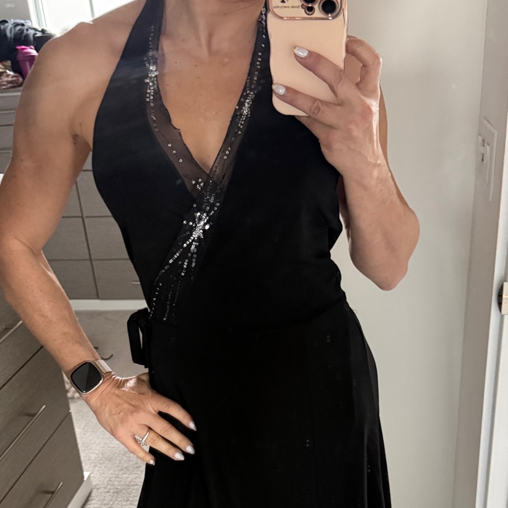 BCBG Black Backless Dress - Picture 3 of 4